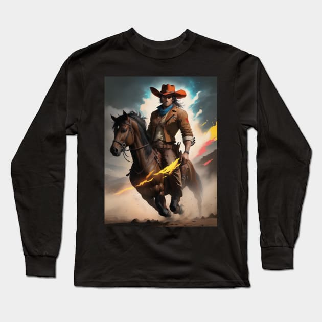 Red Dead John Long Sleeve T-Shirt by kiwimick